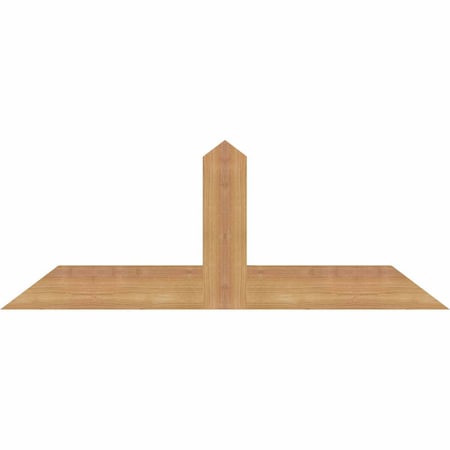 Ekena Millwork Portland Smooth Timber Gable Bracket, Western Red Cedar, 36"W x 13"H x 1 1/2"D x 3 1/2"F, 9/12 Pitch GBW036X13X0204POR00SWR